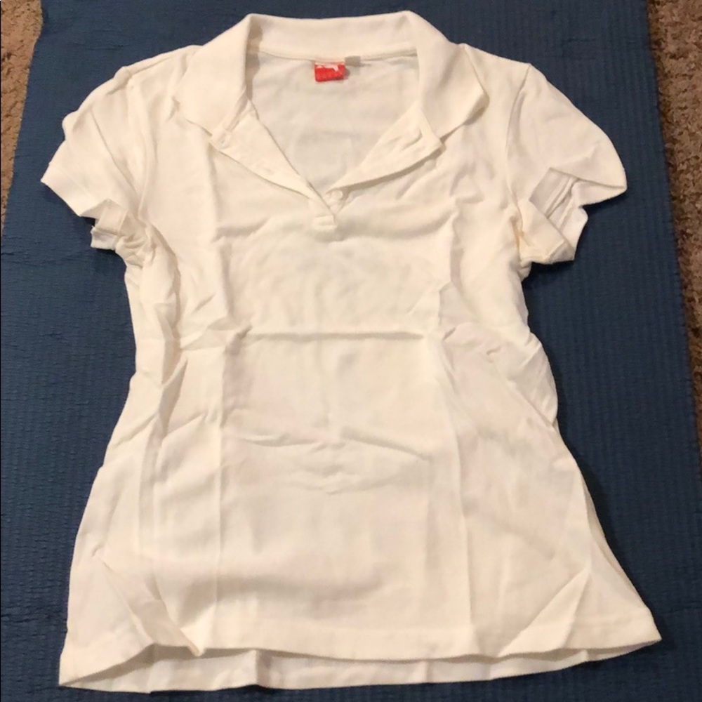 Puma White Sport Lifestyle Polo